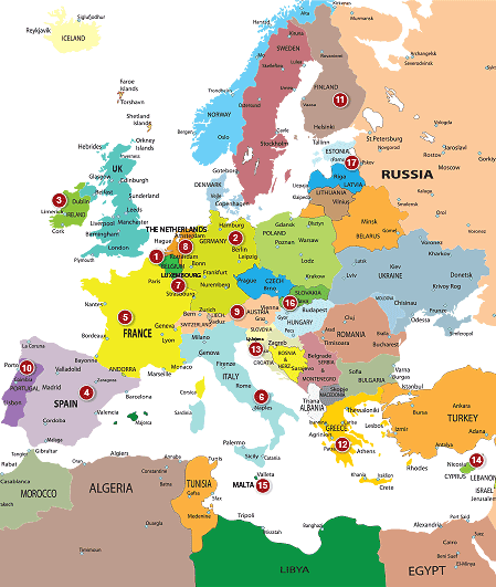 Interactive Map Of Europe Interactive Map Of Europe | Bankrate.com