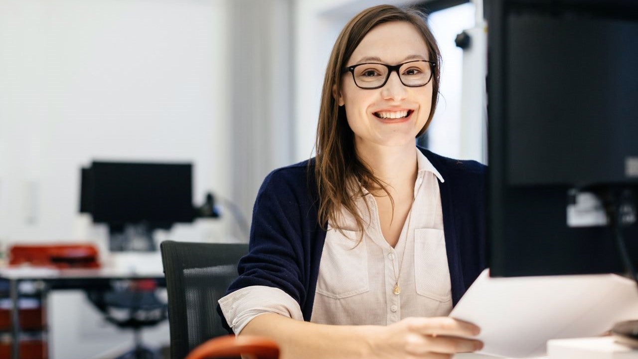 A young businesswoman