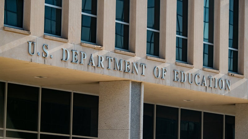 The U.S. Department of Education building in Washington, D.C.