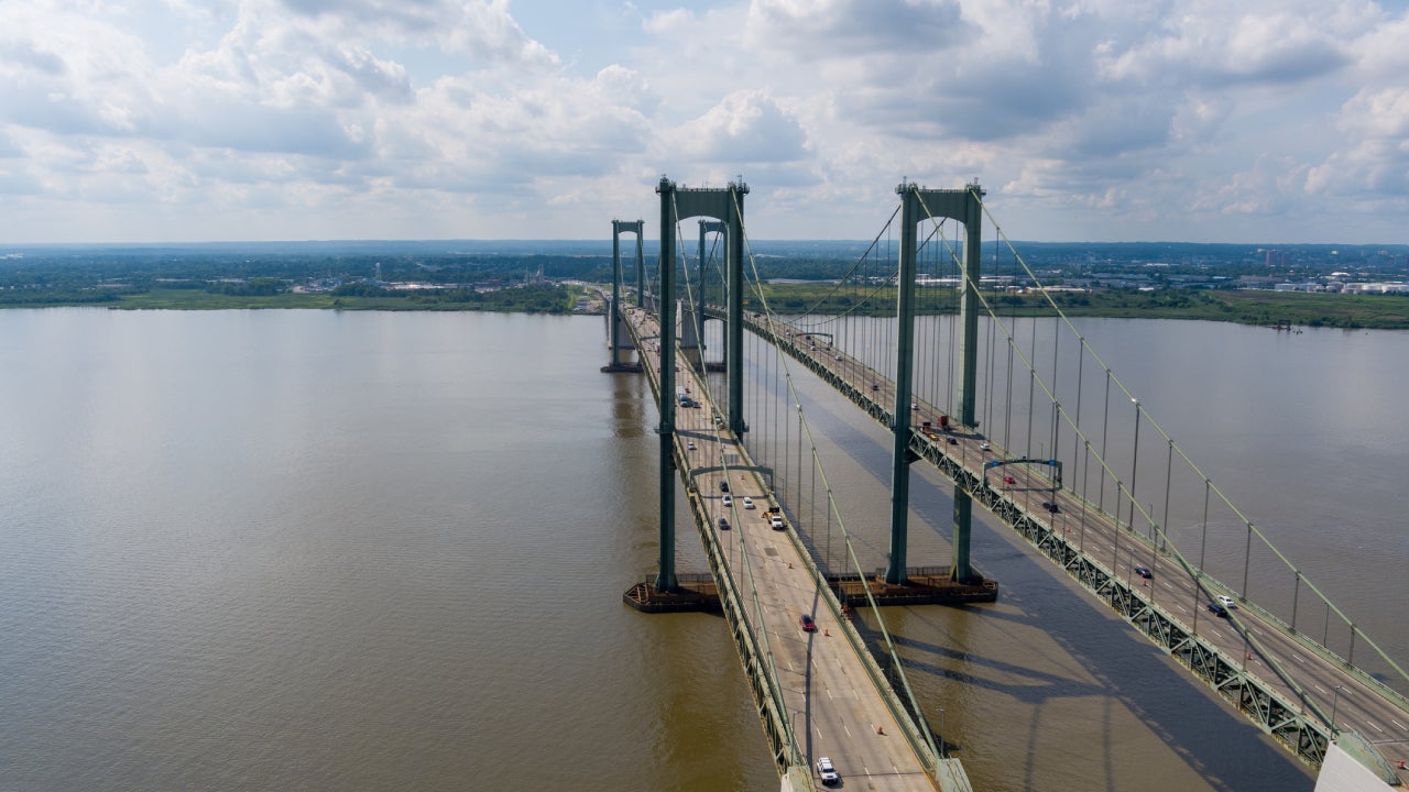 Delaware Memorial Bridge aerial