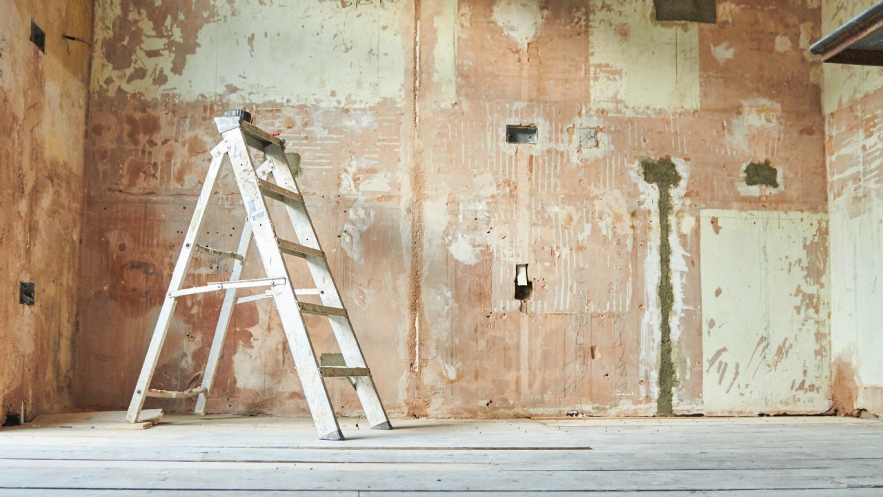 Still life of a domestic renovation project