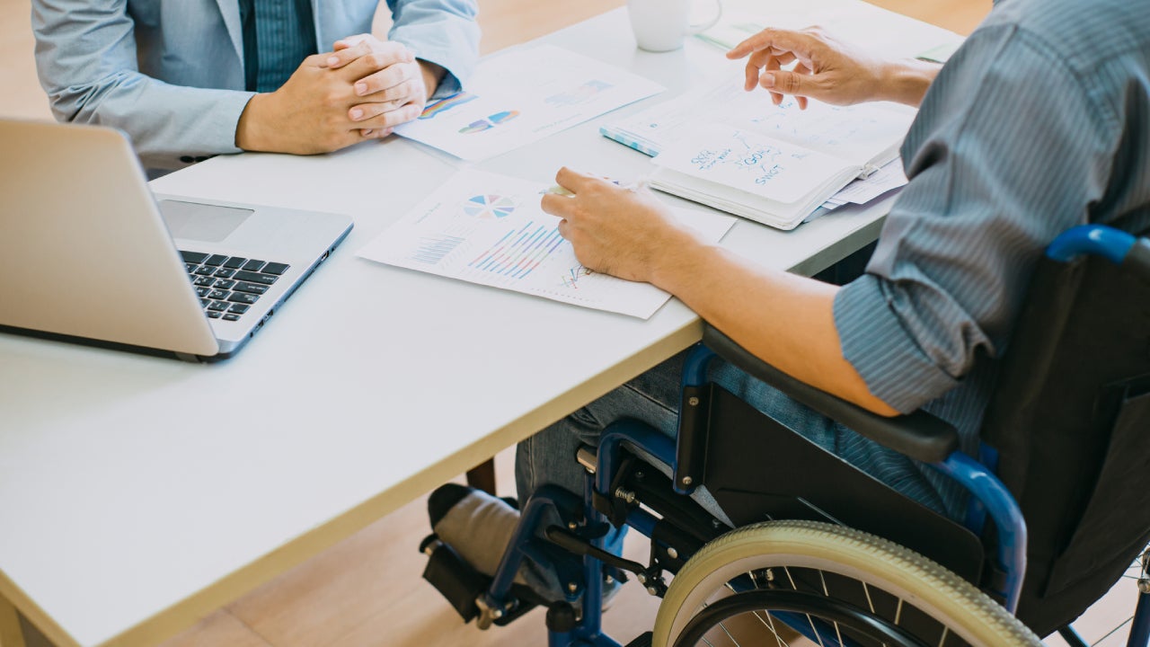 Man in wheelchair