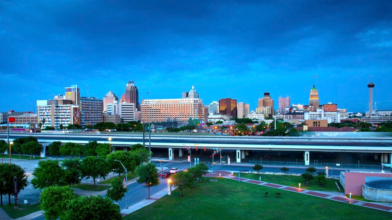 The skyline of San Antonio, Texas