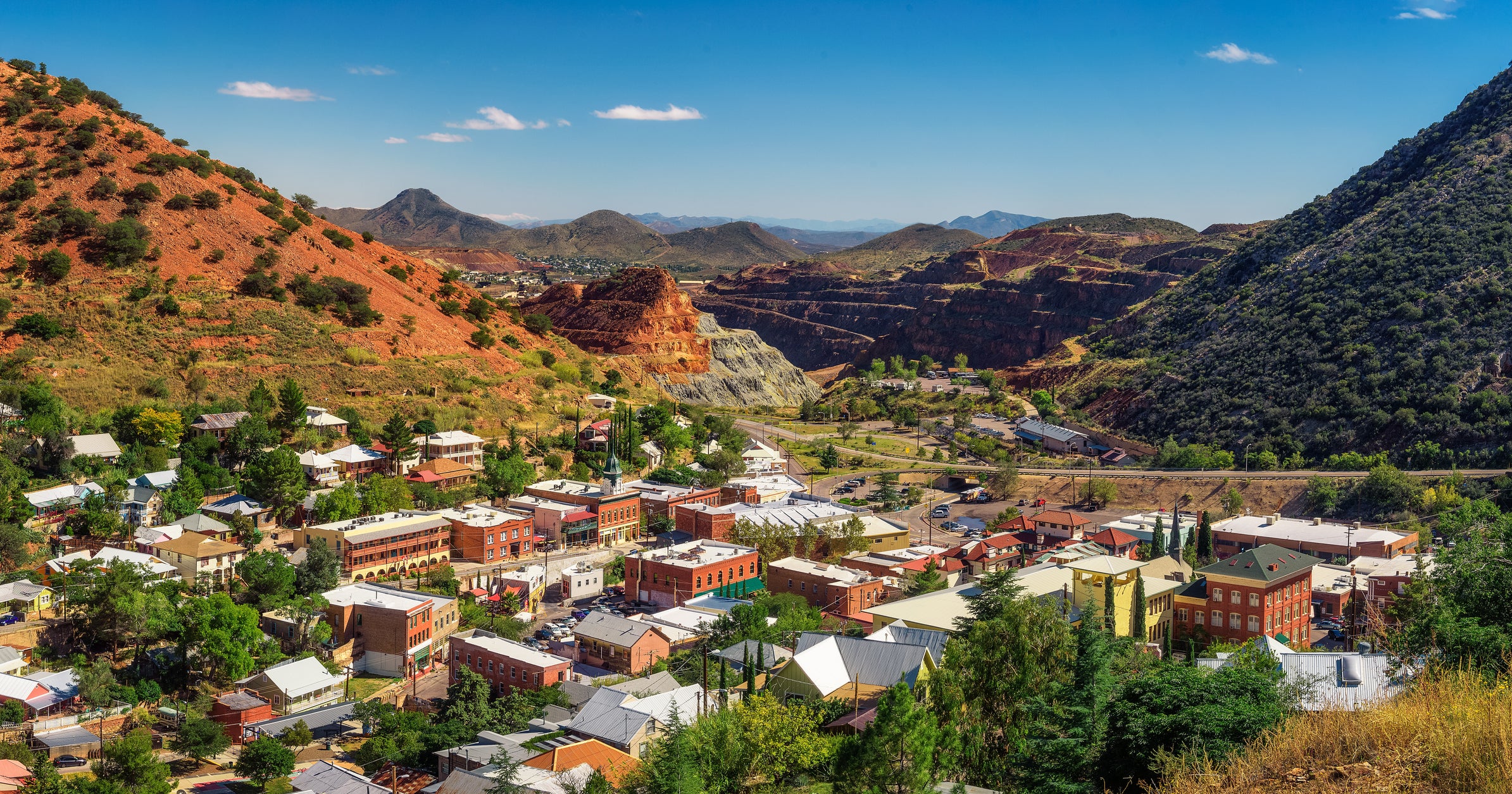 we buy houses companies in arizona - aerial view of Bisbee