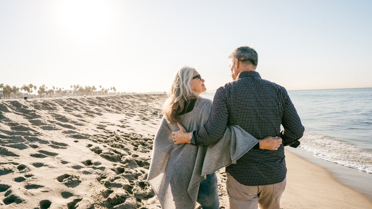 Senior couple on vacation