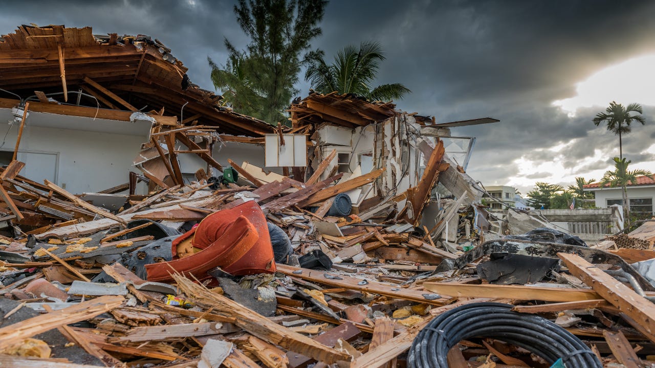 trashed house