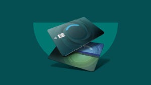 design image of two credit cards