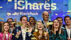 Blackrock Executives Ring Nasdaq Opening Bell