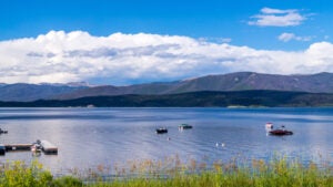 Grand Lake and the Rockies.