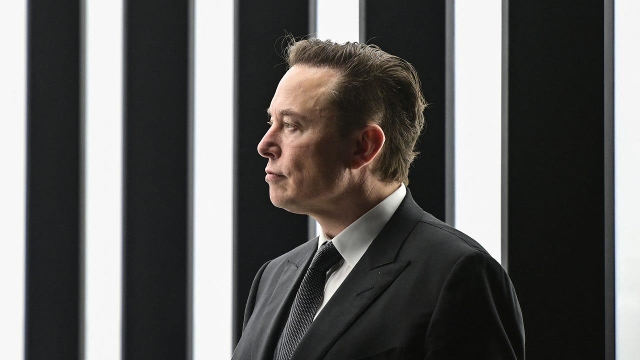 Tesla CEO Elon Musk is pictured