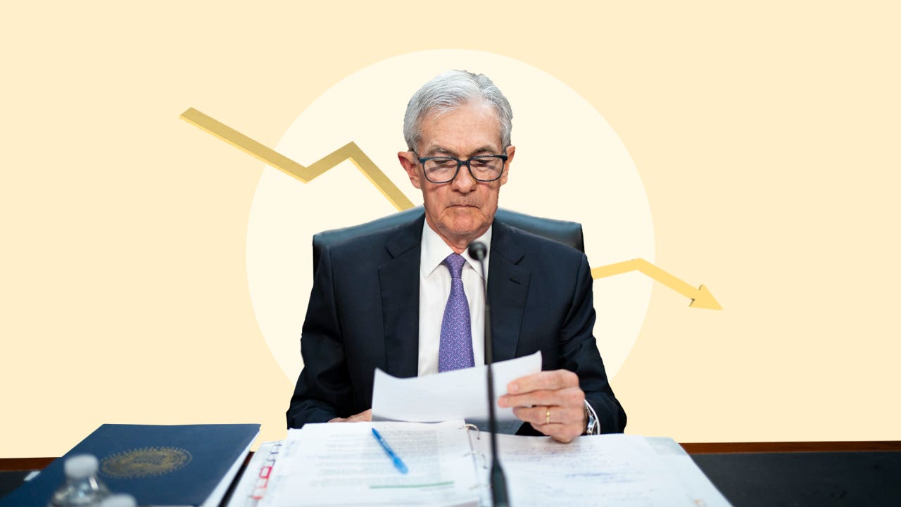 Illustration of Fed Chair Jerome Powell
