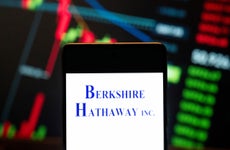 Berkshire Hathaway logo seen displayed on a smartphone