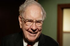 Warren Buffett in his office in Omaha, Nebraska