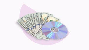 CDs and money