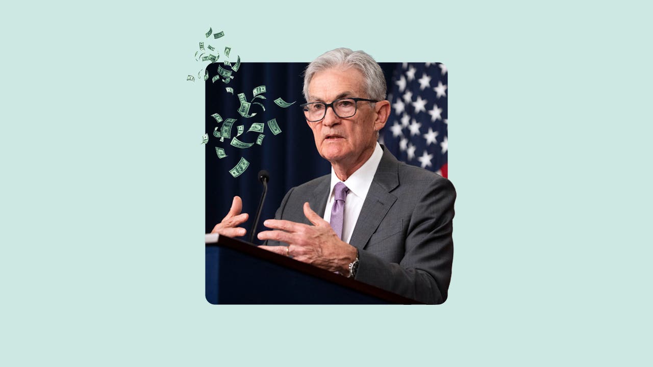 Illustration of Fed Chair Jerome Powell