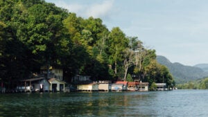 House on the lake.