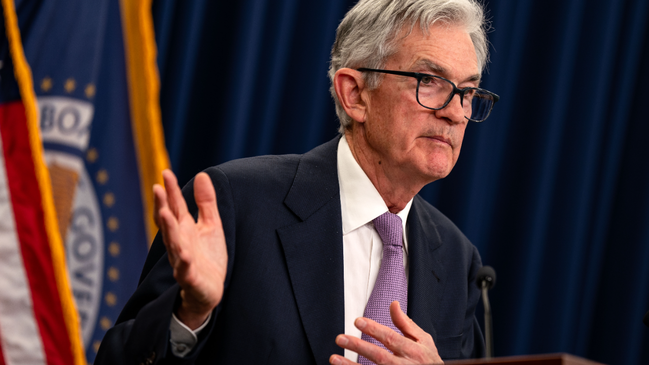 Federal Reserve Board Federal Reserve Chairman Jerome Powell speaks during a news conference.