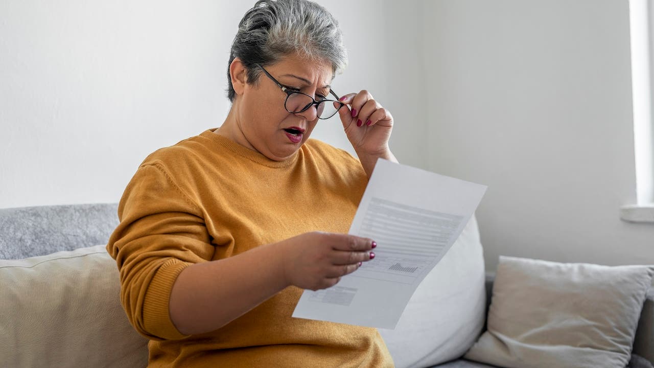 Woman worried about bills