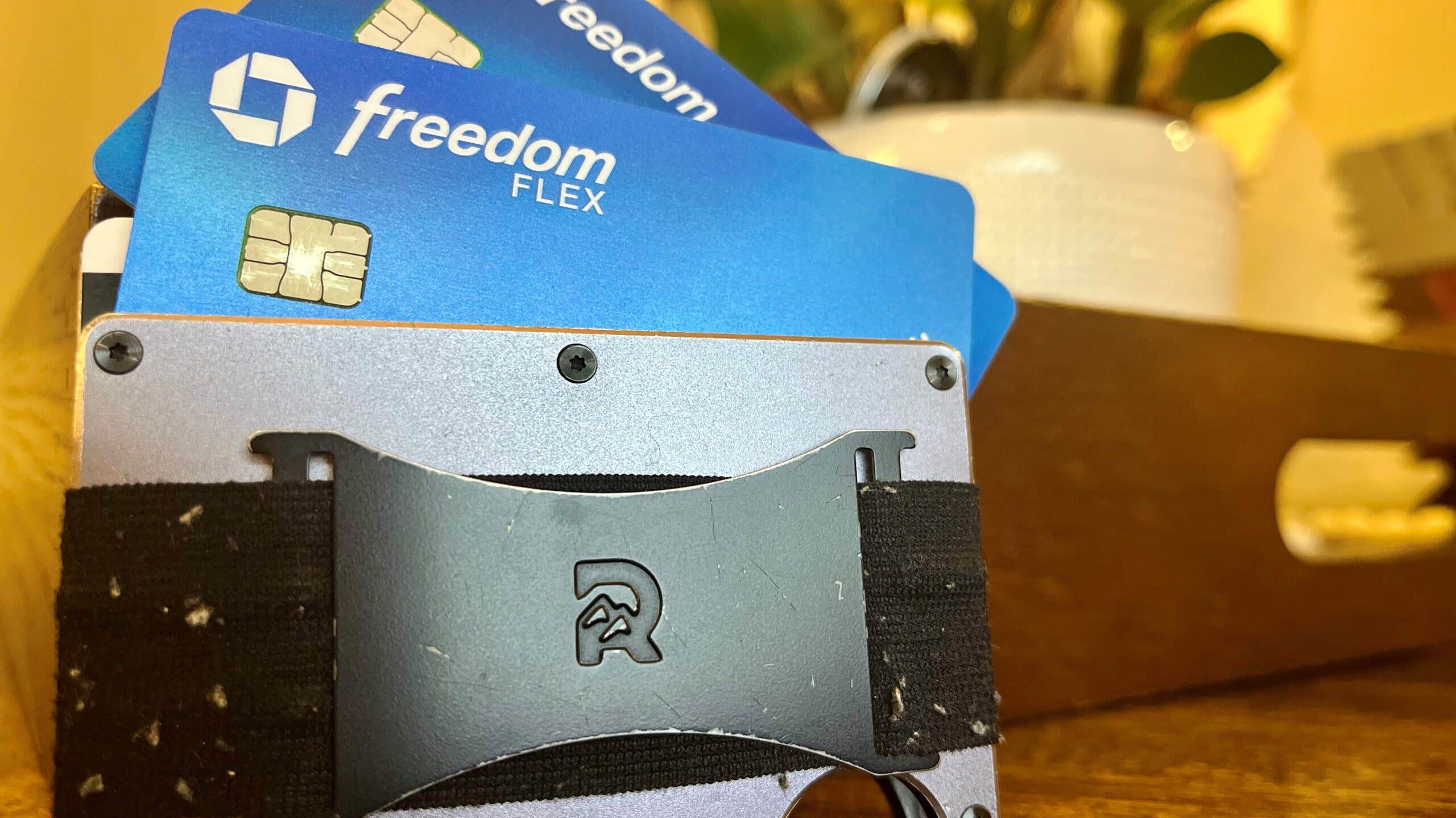 Freedom credit cards with a wallet