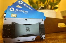 Freedom credit cards with a wallet