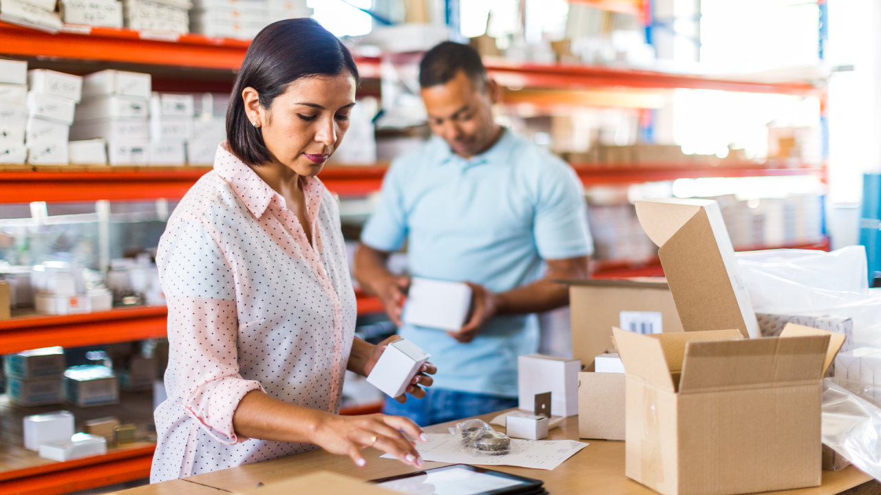 Employees managing an e-commerce store